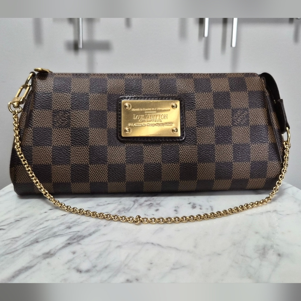 Louis Vuitton Damier Ebene Eva Clutch+ Organizer